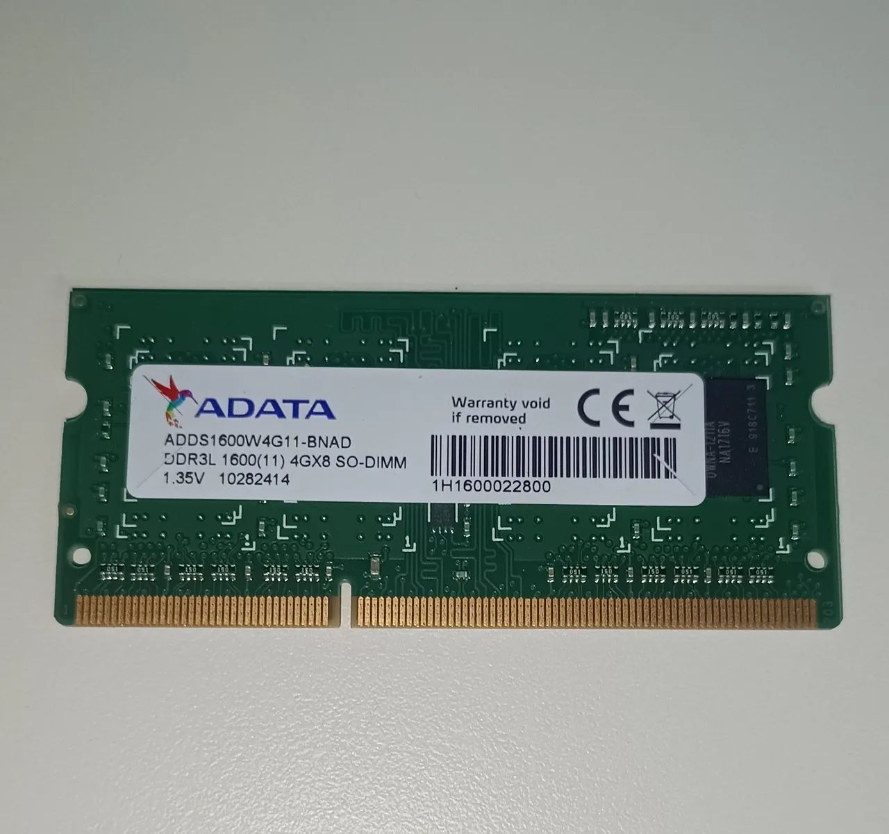 Memória RAM ADATA DDR3 4GB ADDS1600W4G11-BNAD