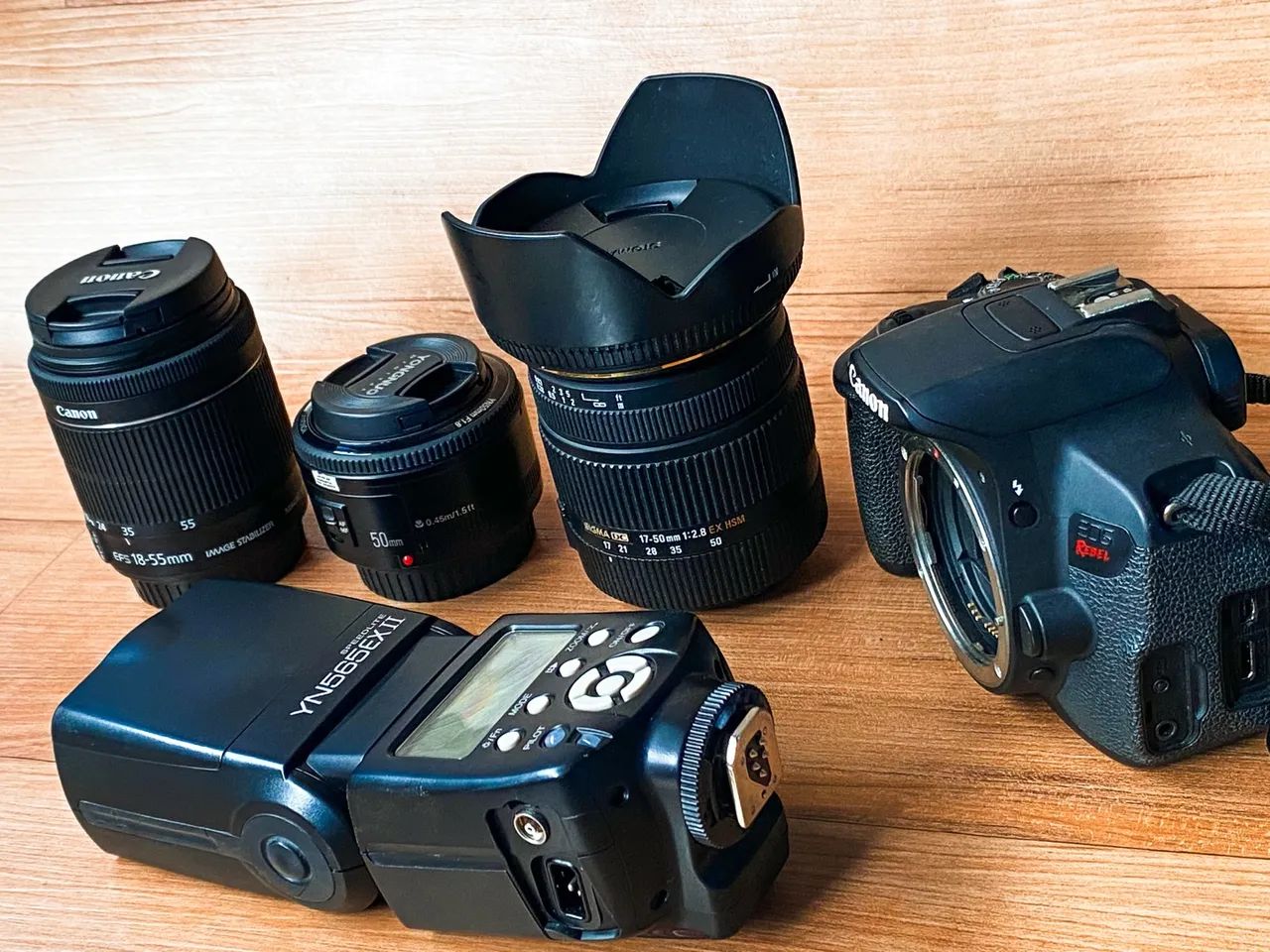 Canon T5i com 3 Lentes e Flash - Foto 2
