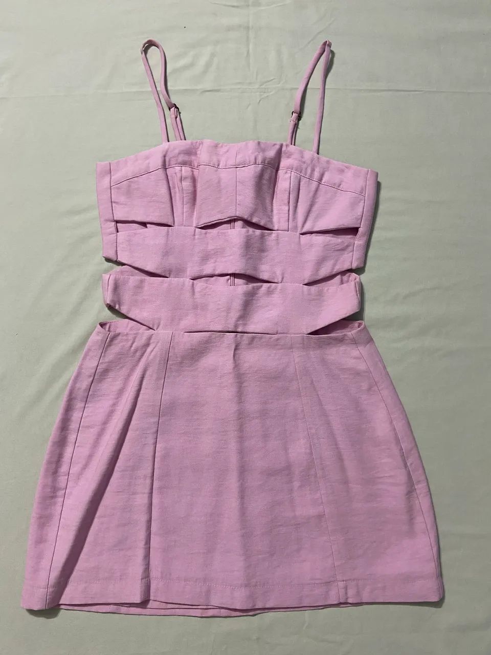 Vestido linho rosa - Foto 2