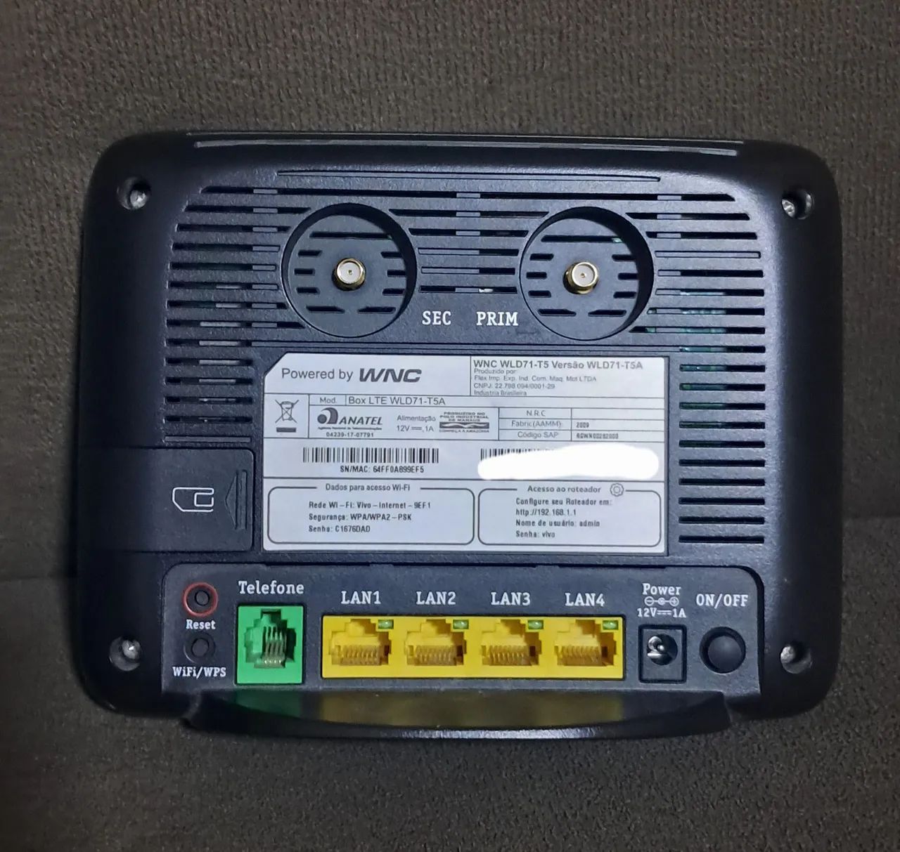 Box Vivo WLD71-T5 - Internet 4G Modem Wifi Desbloqueado - Foto 4