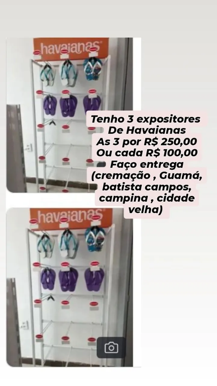 Expositores Havaianas - 3 unidades