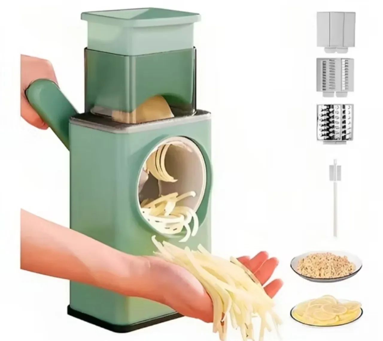 Processador Triturador De Alimentos Ralador de Queijo Fatiador Legumes Cortador Vegetais 