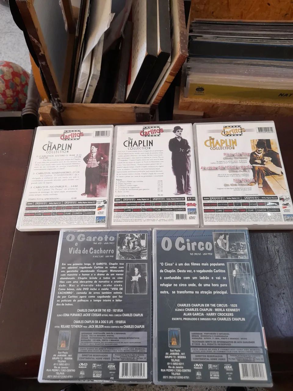 Coleção Carlitos, Charlie Chaplin - DVDs originais  - Foto 2