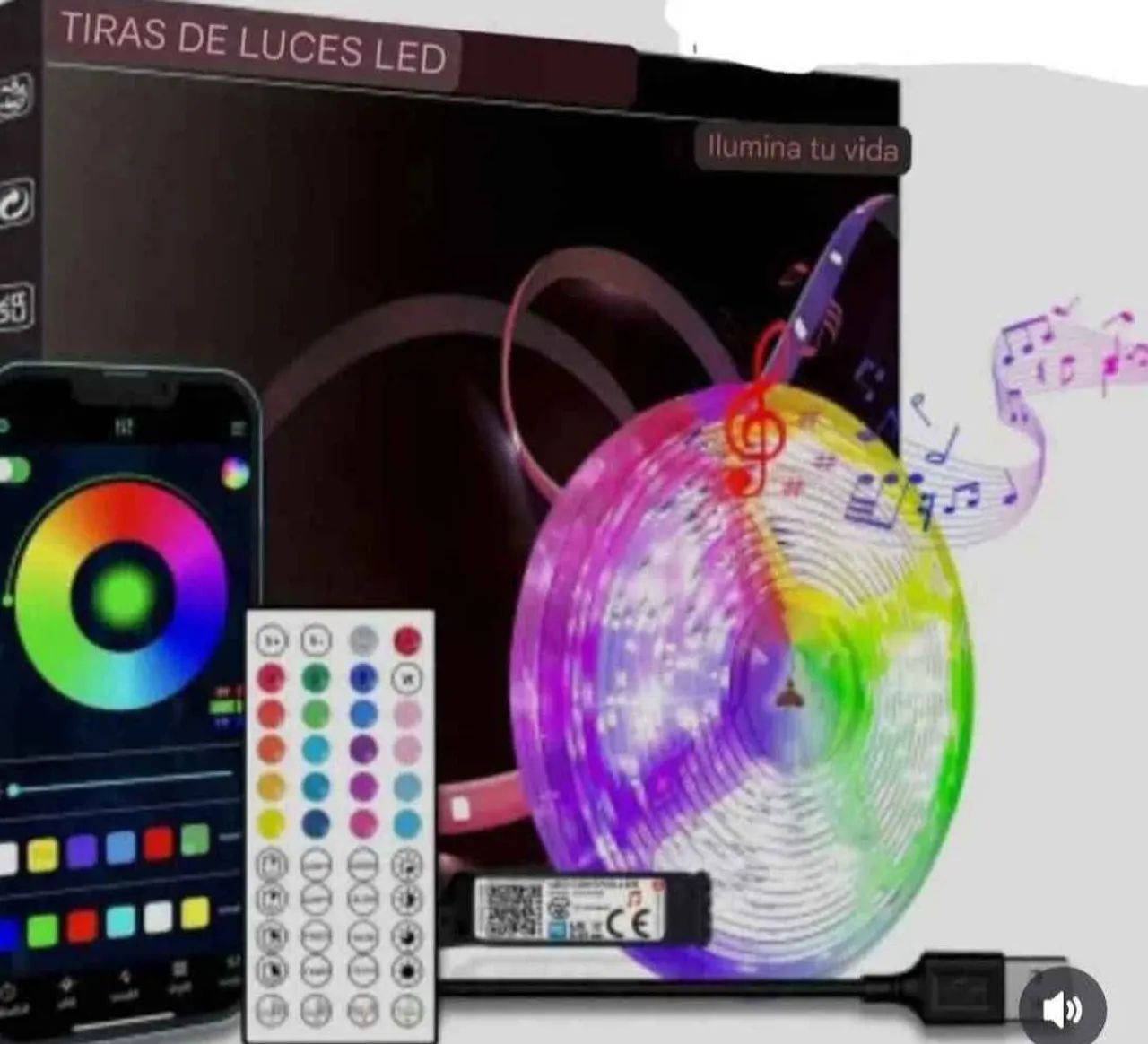 Luzes led USB 5 metros  - Foto 2