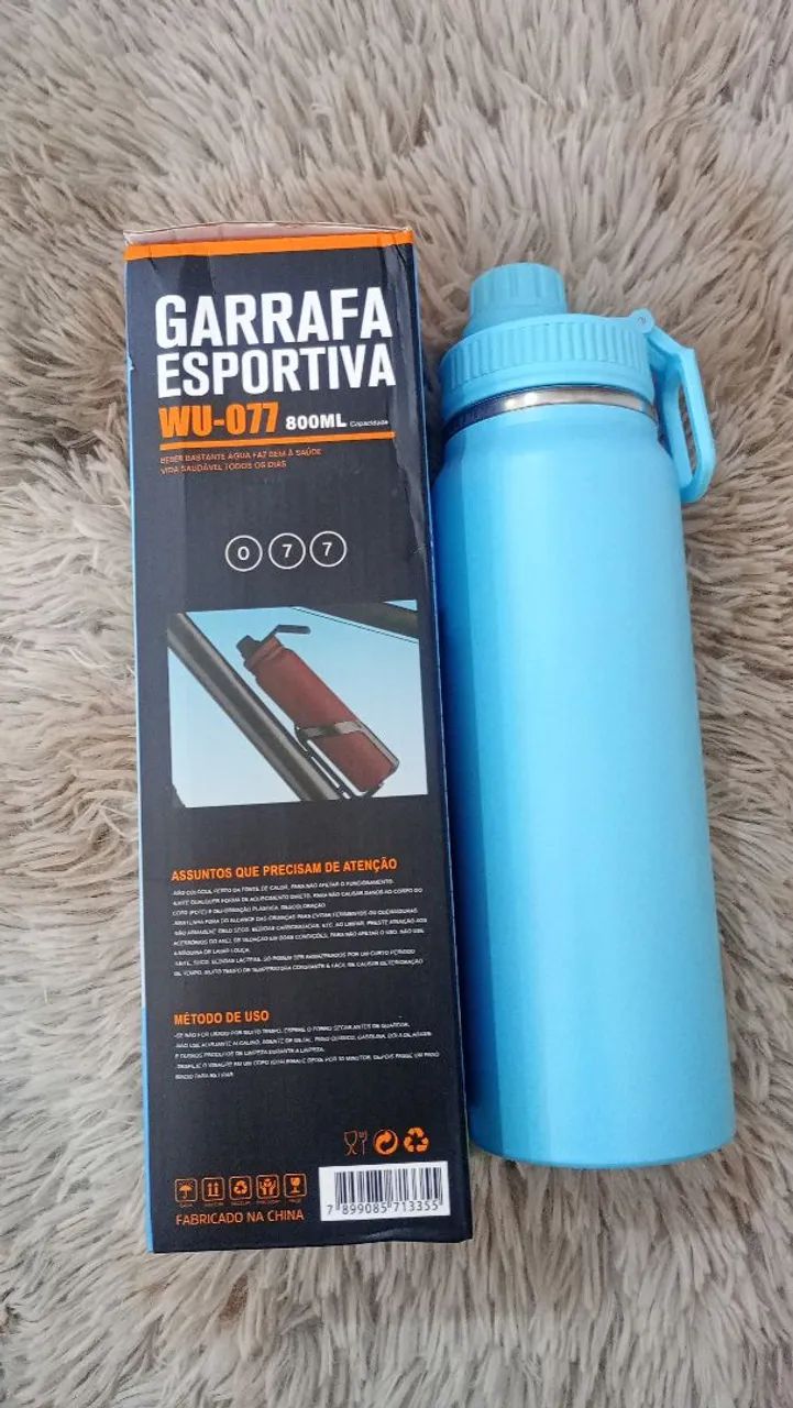 Garrafa esportiva 800 ml  - Foto 2