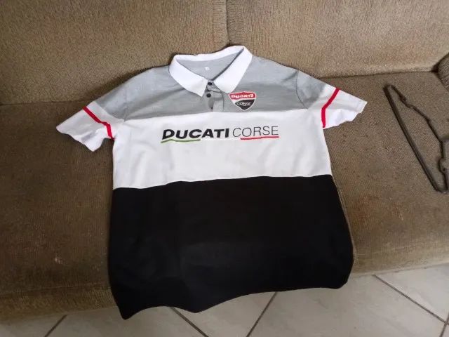 Camisa Esportiva Manga Curta (Estampa Ducati Corse), Tamanho-G. Retirada Região Pampulha. - Foto 4