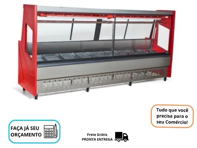 Balcão de Açougue 3M Vermelho Polar