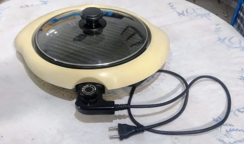Grill Elétrico para Churrasco e Pizza
