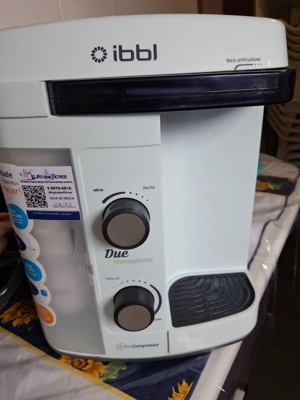 Bebedouro e Purificador de Água IBBL Due Immaginare