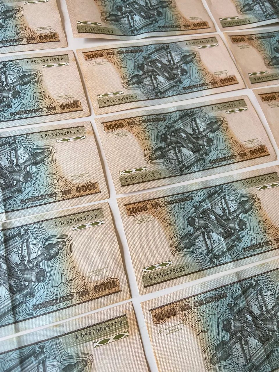 18 cédulas de 1000 cruzeiros - Barão do Rio Branco - Foto 5