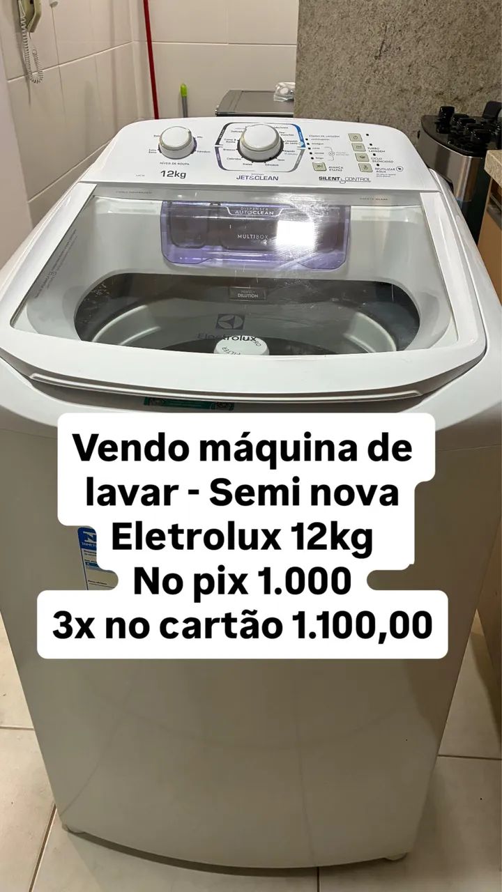 Máquina de Lavar 12kg Eletrolux