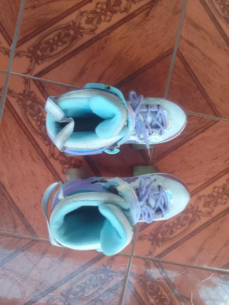 Patins Rollerblade Infantis - Azul e Roxo
