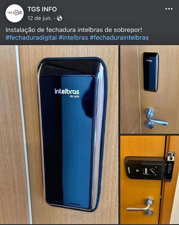 instalações DE fechadura ELETRONICA de SOBREPOR