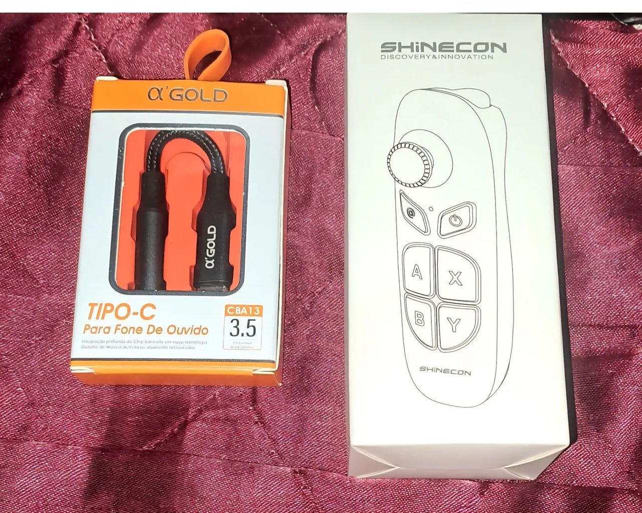 Óculos Vr Shinecon vai junto conector de fome para o celular e mouse. - Foto 5