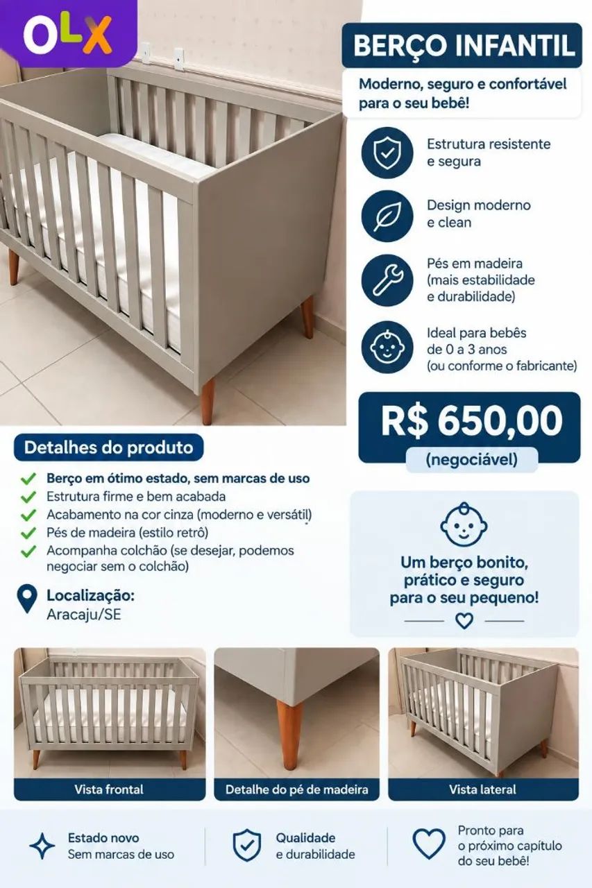 Vendo Berço 