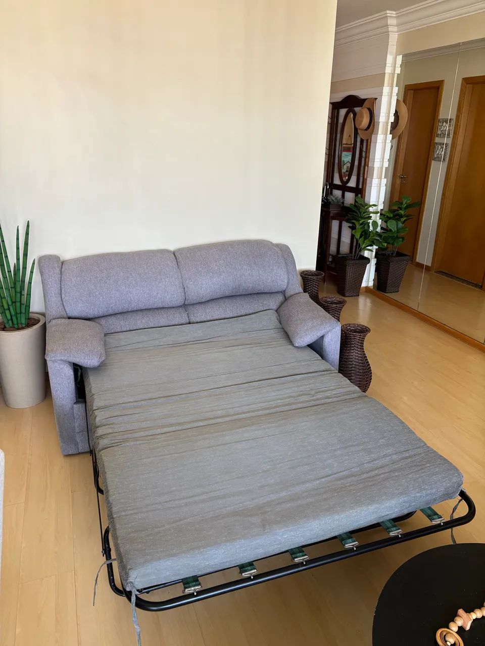 SOFÁ-CAMA 2 LUGARES - CINZA - Foto 4