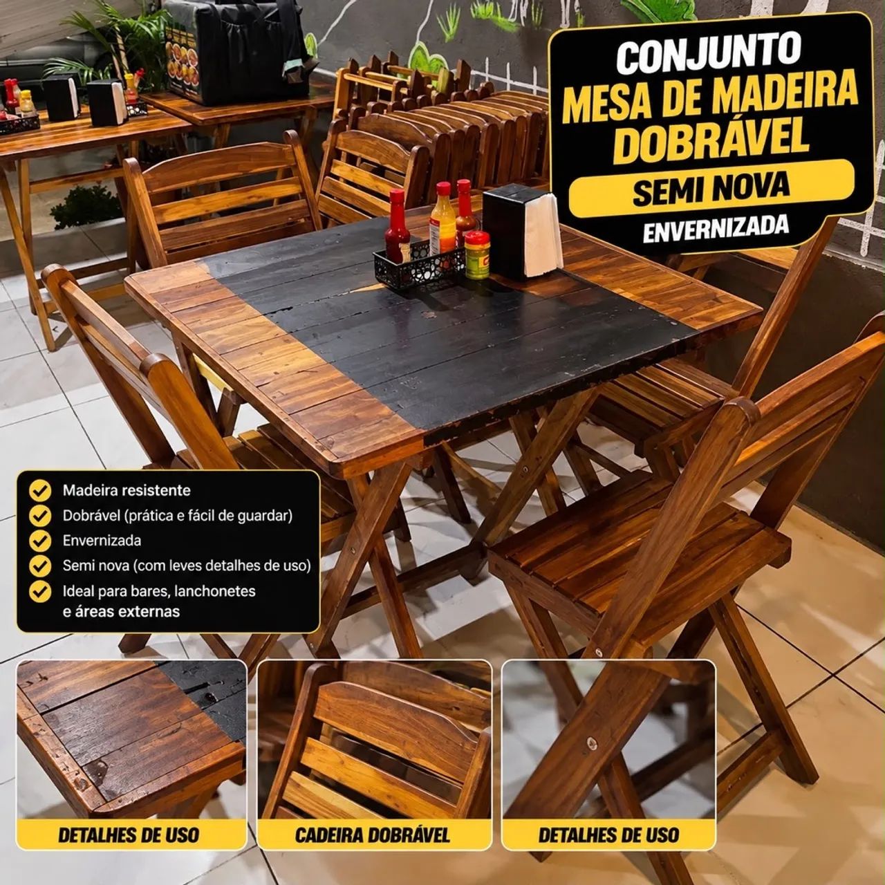 mesa dobrável 