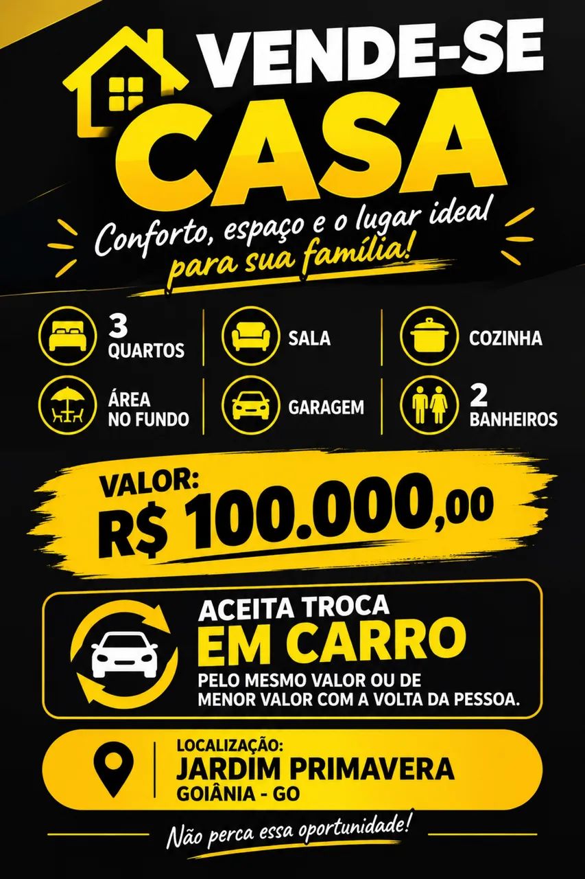 Casa a venda ou troca 