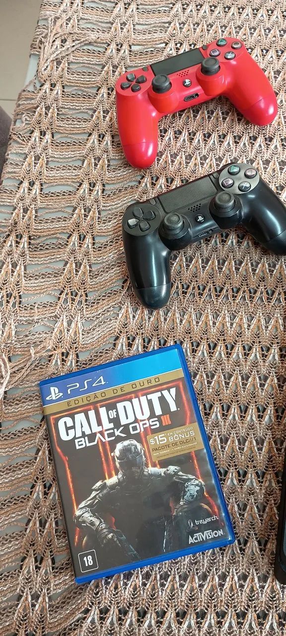 PS4, 2 controles e jogo  - Foto 5