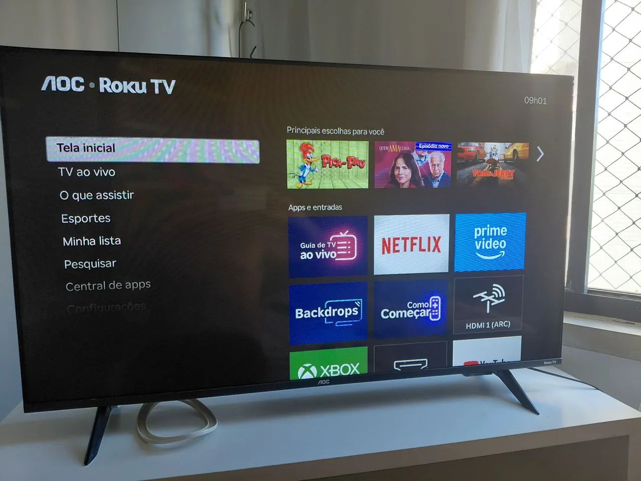 TV aoc smart led ful HD wifi