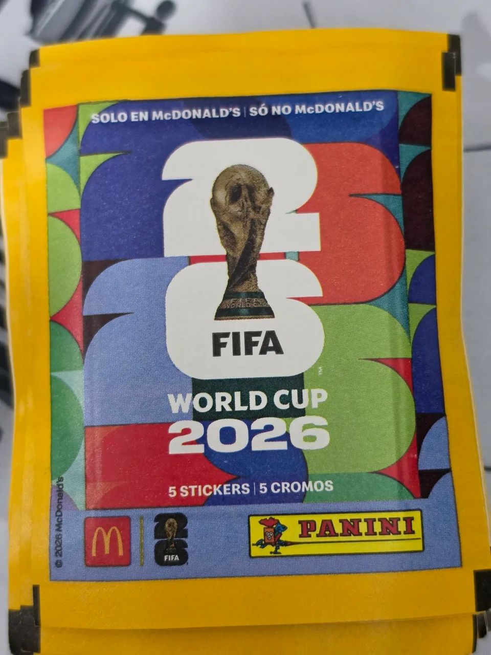 5x Pacote Figurinha Copa 2026 - Dourada MC - Original Panini  - Foto 2