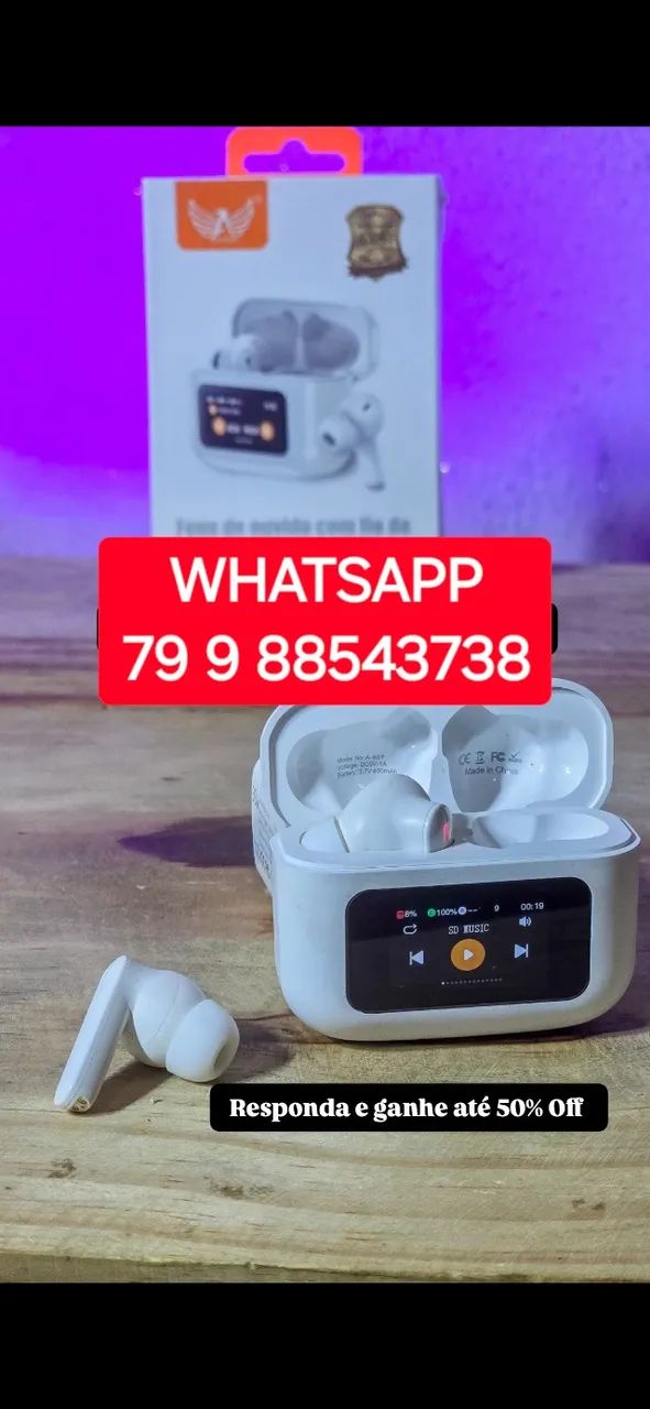 FONE BLUETOOTH SEM FIO - ORIGINAL - LACRADO - VARIAS MARCAS - XIAOMI LENOVO BASEUS 