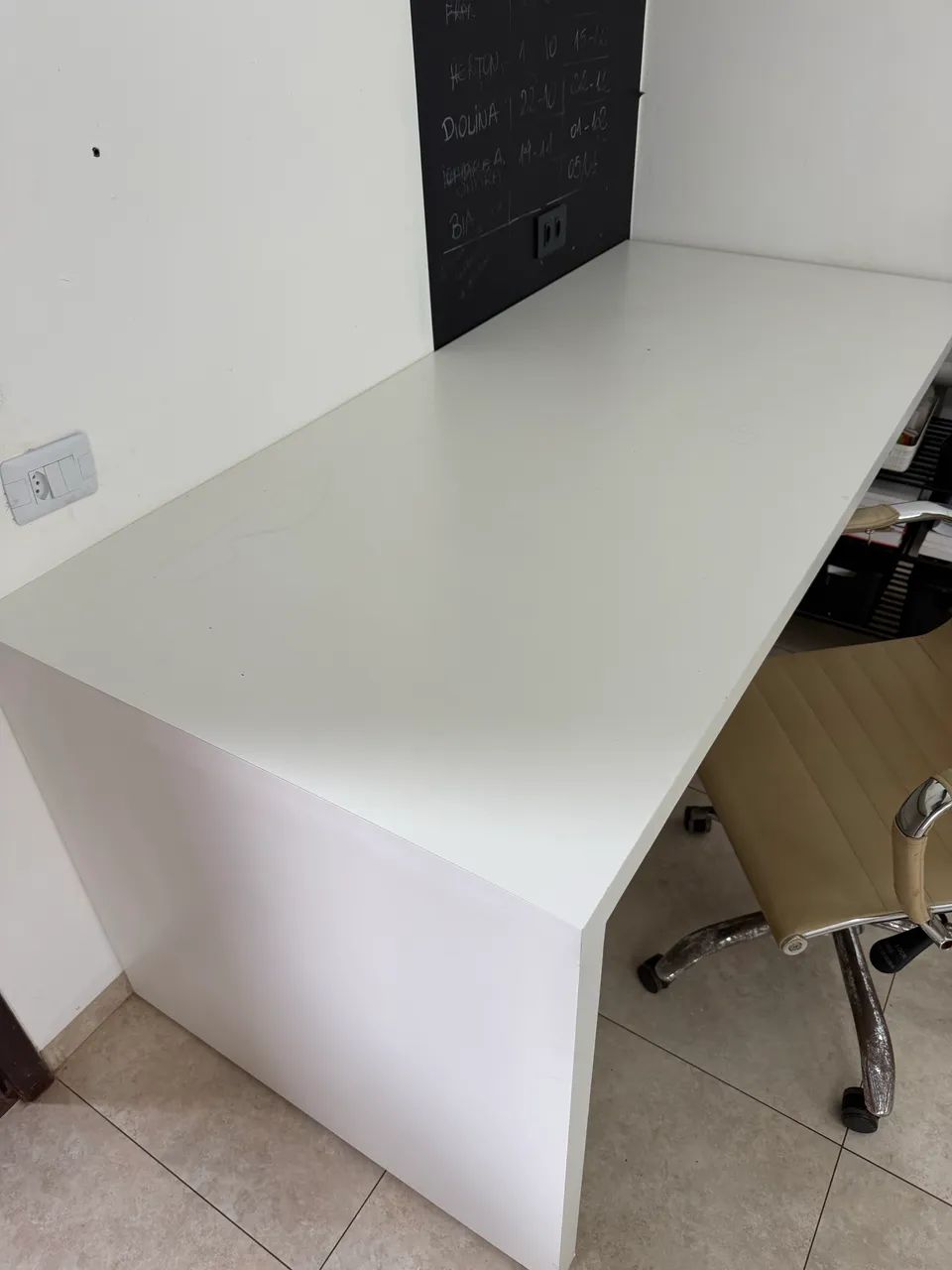 Mesa em mdf branco  - Foto 2