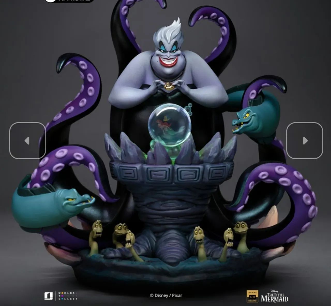 Ursula Deluxe Iron Studios Disney Pequena Sereia - Foto 2