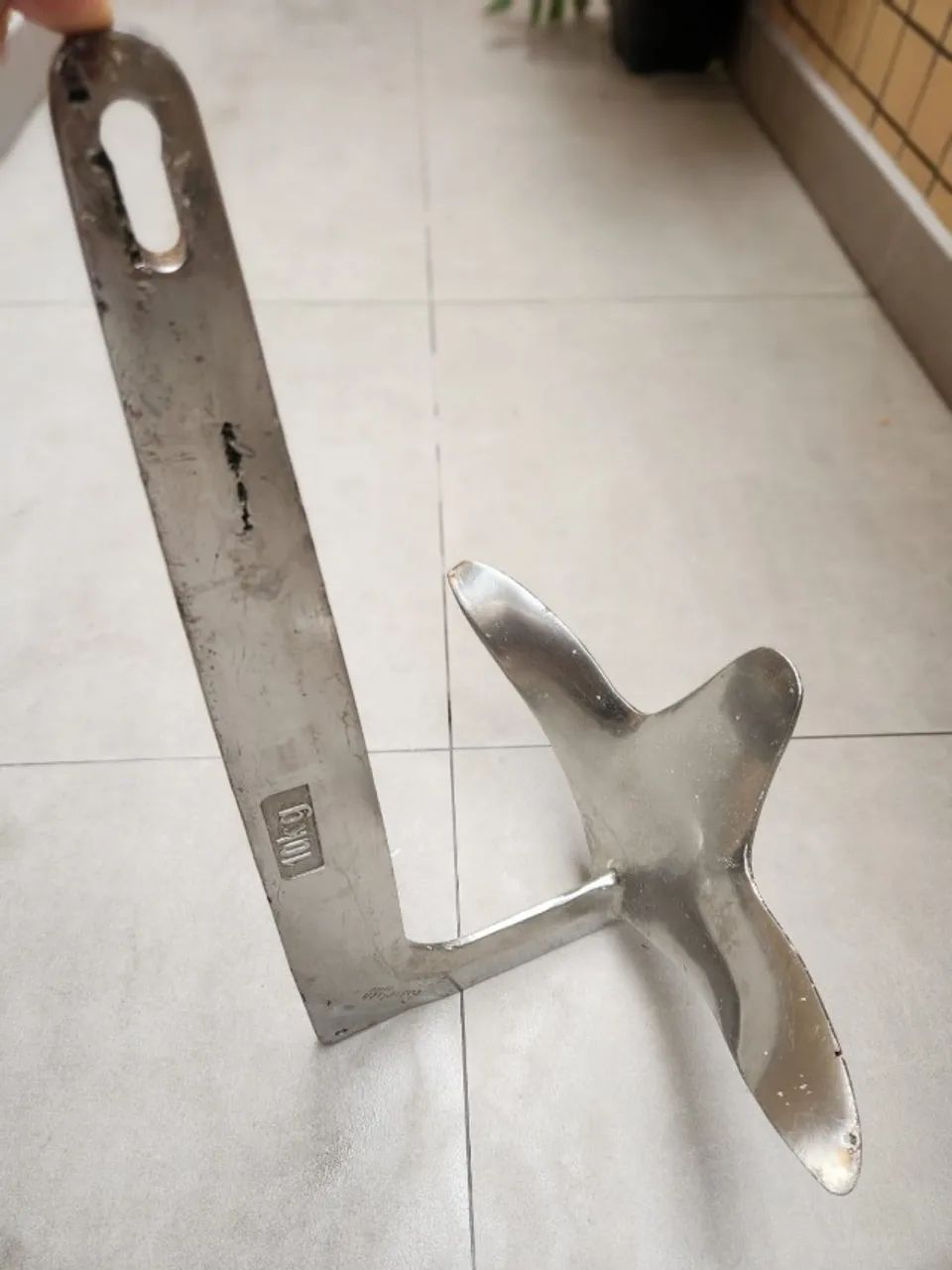 Âncora Bruce de Aço Inox 316 Polida de 10kg para Barco e Lancha - Foto 2