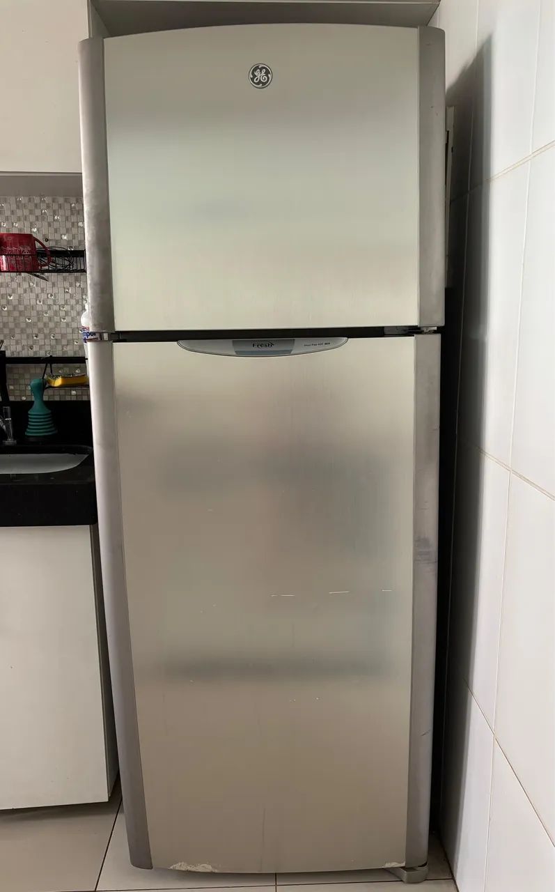 Geladeira GE 410 litros inox