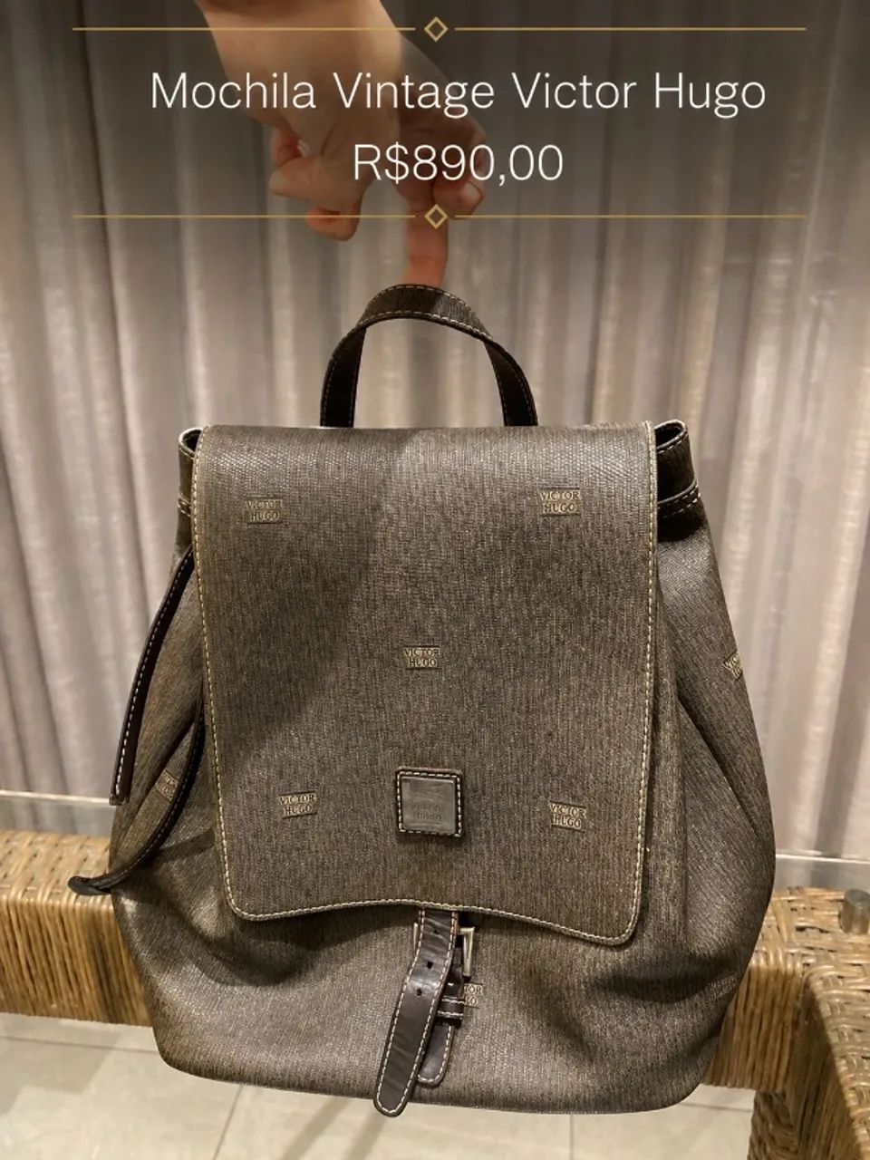 Mochila Vintage Victor Hugo Original - Excelente Estado