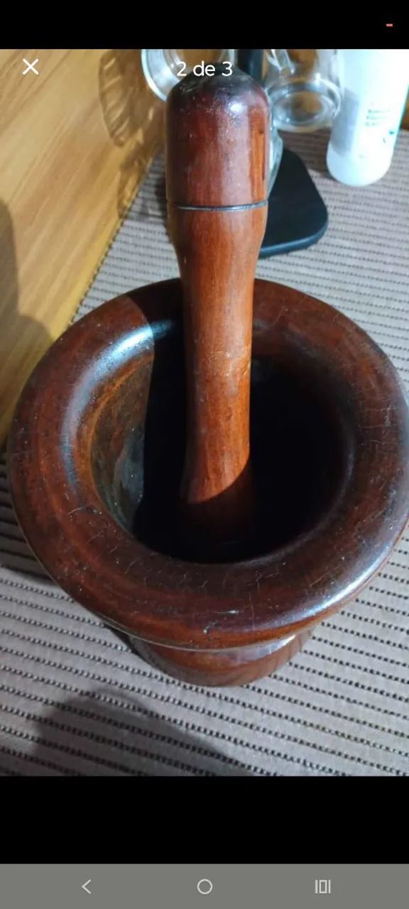 Pilão de madeira - Foto 2