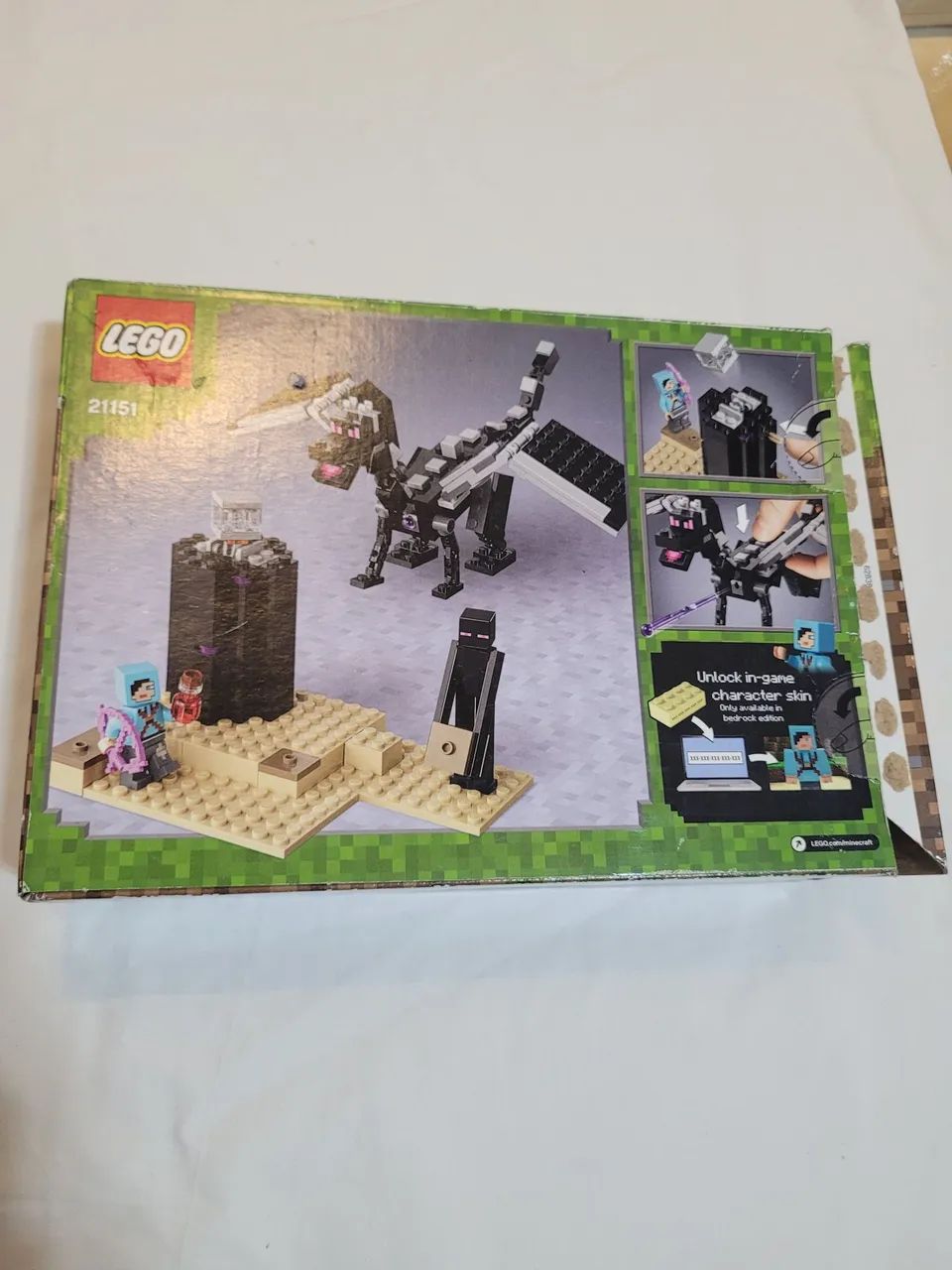 Lego Minecraft a batalha final 21151 com 222 peças  - Foto 2