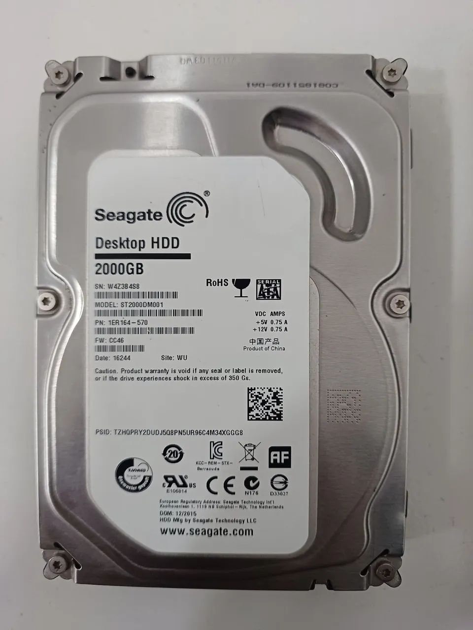 Hd 2tb seagate cftv dvr nvr cpu  - Foto 2