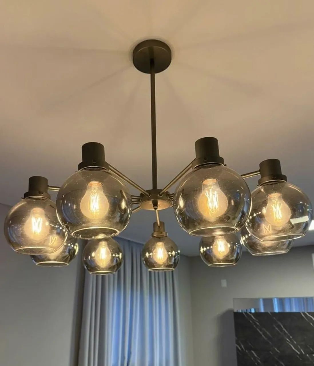 LUMINÁRIA PENDENTE TIPO LUSTRE DESIGN MODERNO  - Foto 2