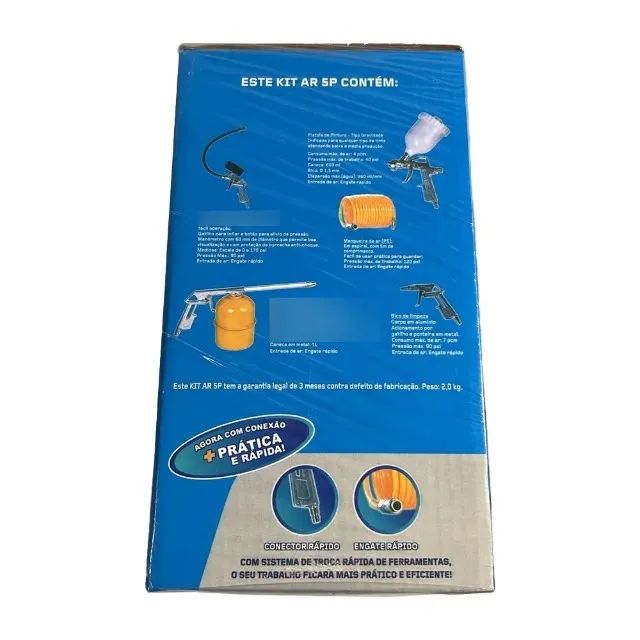 Kit De Pintura Com 5 Peças Para Compressor Chiaperini - Foto 4