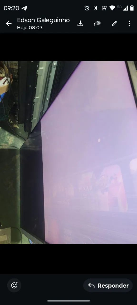 Tv TCL mini-led com problema na tela. - Foto 2