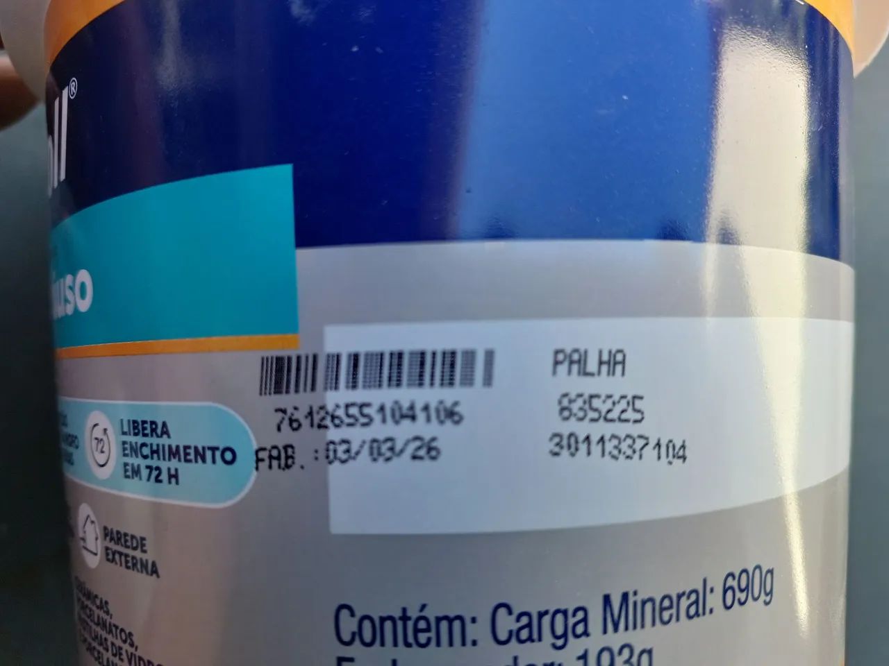 Rejunte Epoxi Multiuso Porto Koll 1Kg Palha - Fabricado em 03/03/26 - Foto 2