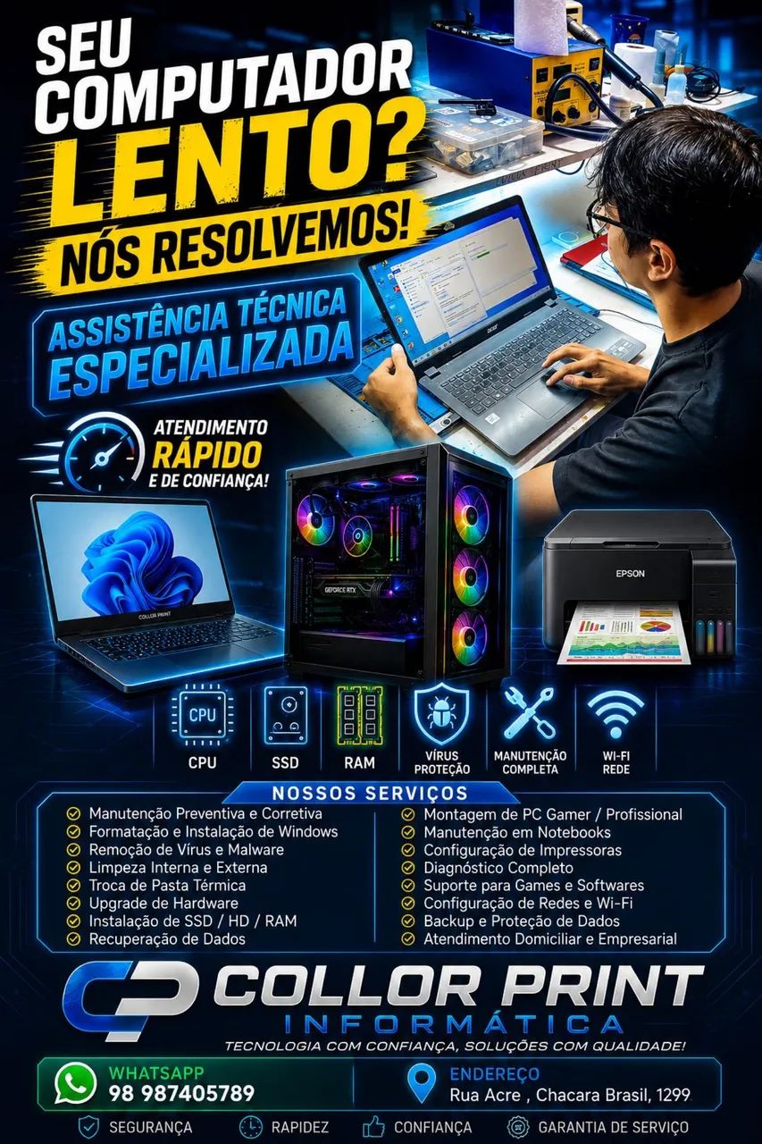 Manutenç ão de notebook e Pc  - Foto 2