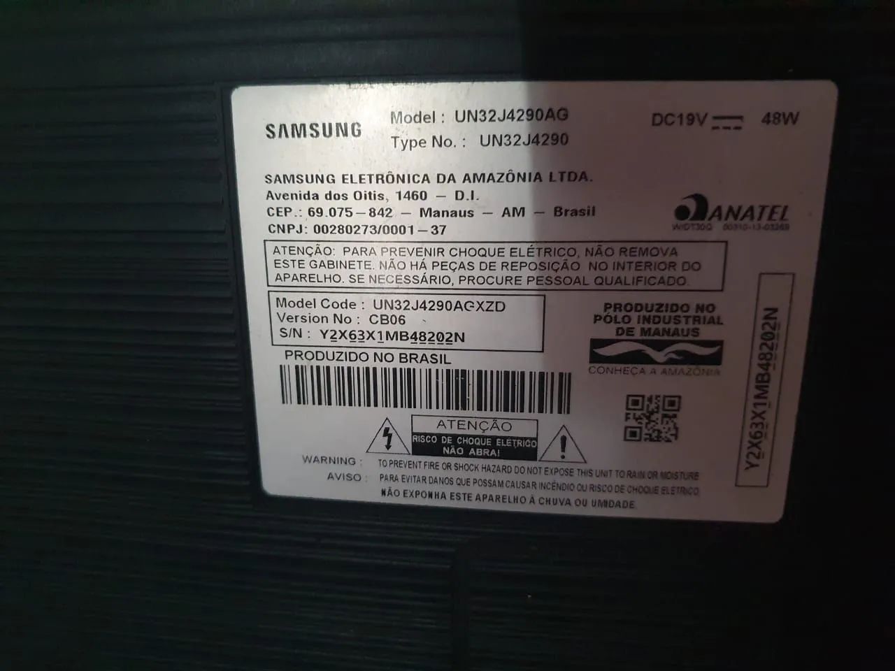 Smart Tv Samsung Led 32 Polegadas Un32j4290AG Usada em Bom Funcionamento. - Foto 4