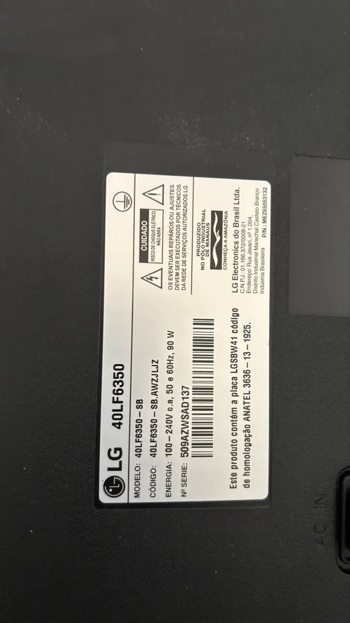 Smart TV LED 40" LG Full HD - webOS (Modelo 40LF6350)  - Foto 2