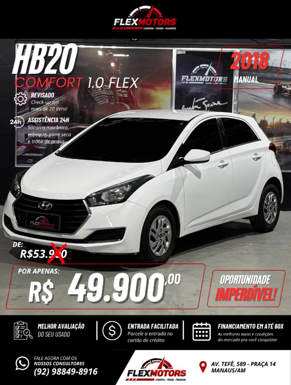 Hyundai Hb20 HB20 Comf./C.Plus/C.Style 1.0 Flex 12V 2018