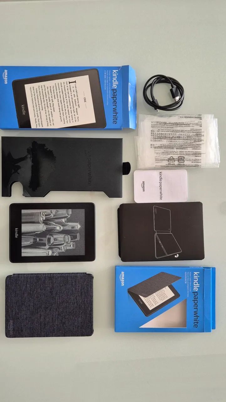 Vendo Kindle Paperwhite 10ª Gen (À Prova D'água) - Nunca usado  na Caixa + Capa