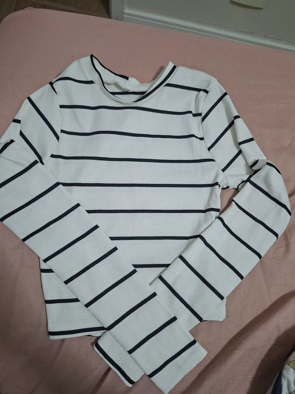 Blusa/Cropped listrado 