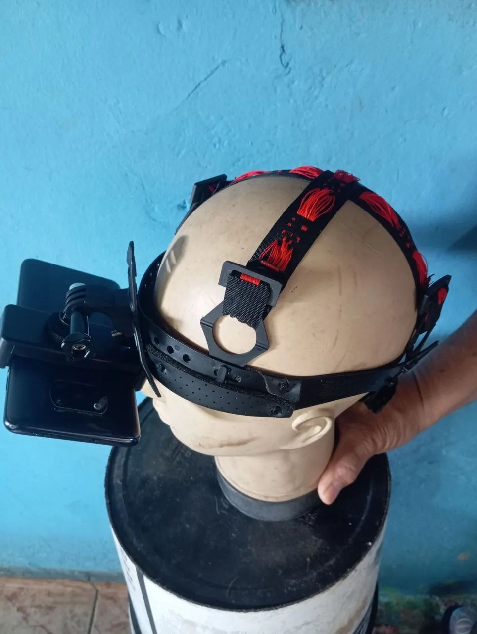 Suporte de cabeça para celular e câmeras para gravações de vídeos  - Foto 4