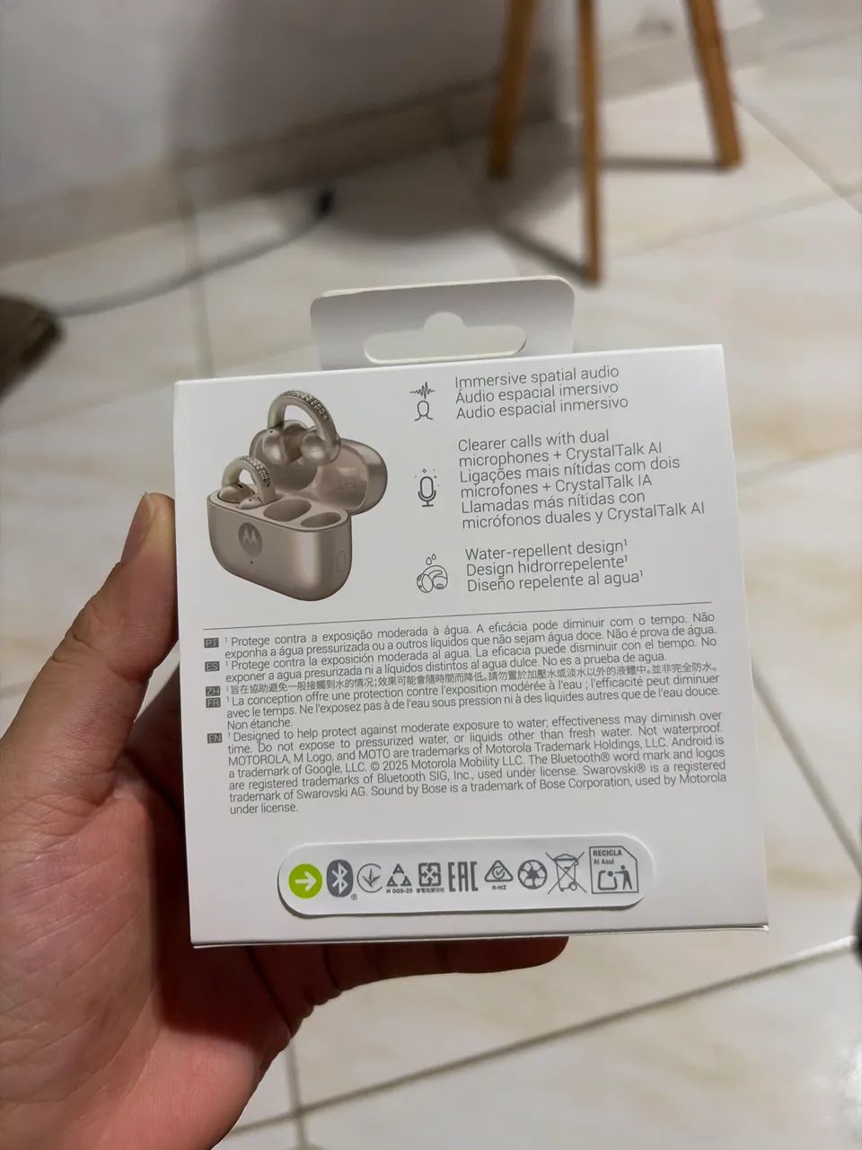 Fone Bluetooth edição limitada MOTOROLA + SWAROVSKI  - Foto 2