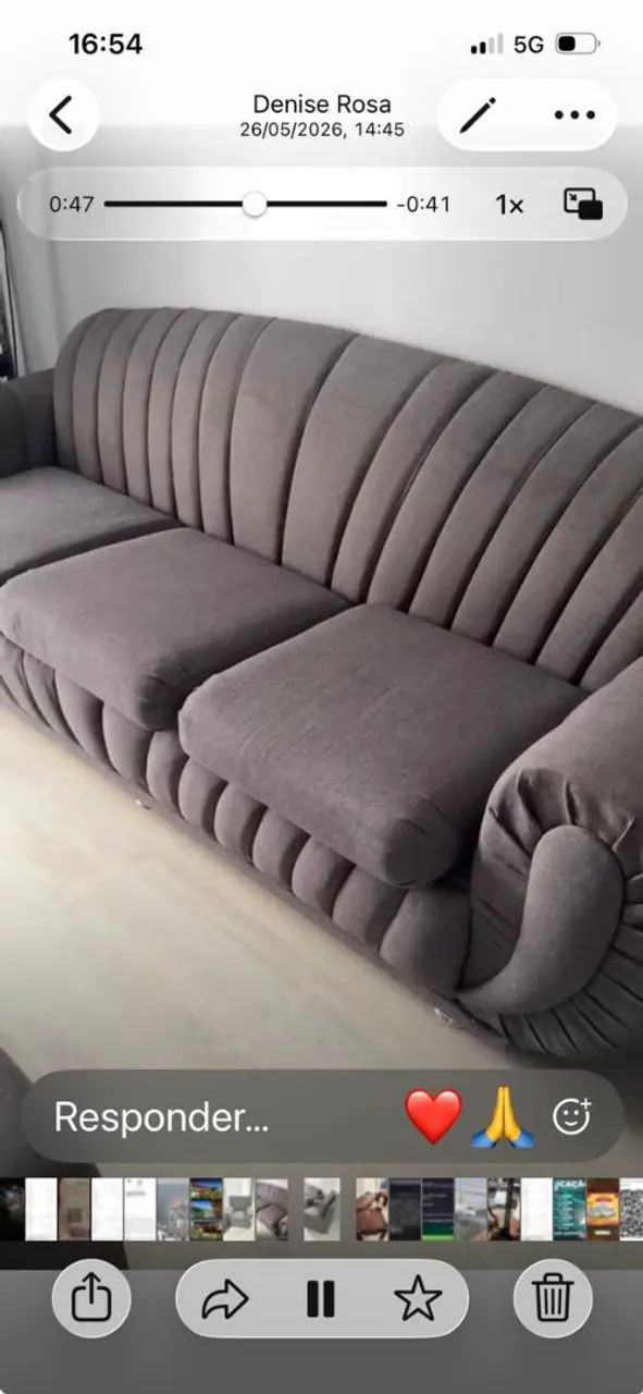 Sofá top perfeito estado 480 reais retirada Curicica
