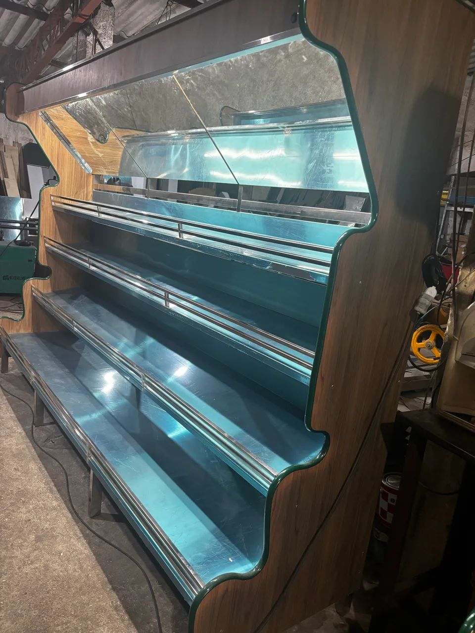 Vasca para frutas e verduras de canto toda em inox