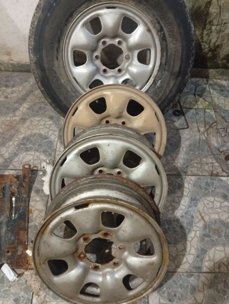 Roda de aço aro 16 hilux - Foto 3