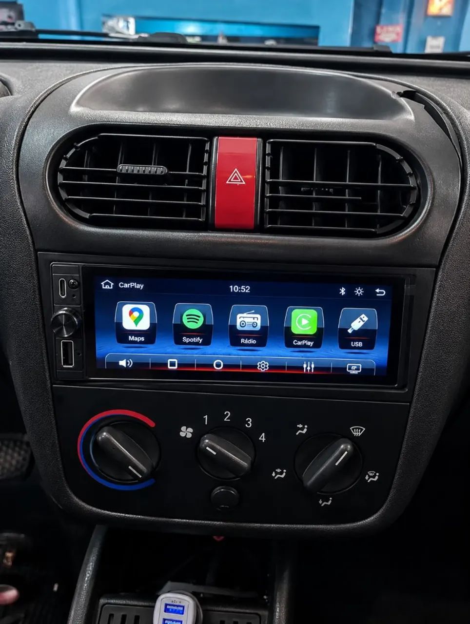 Multimídia 1Din Carplay e Android Auto Novo - Foto 2